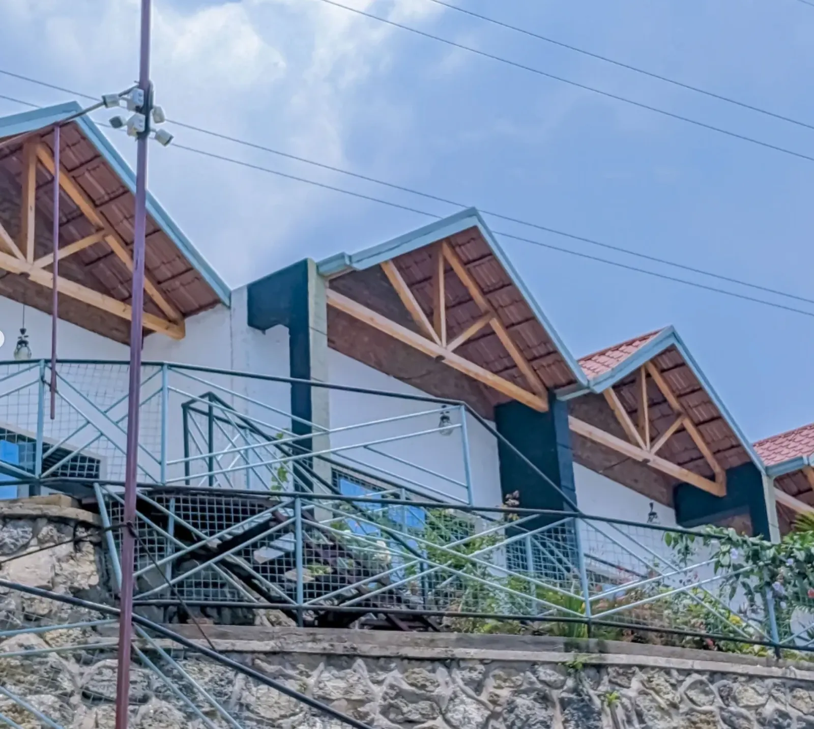 The gables and the stairs between levels
